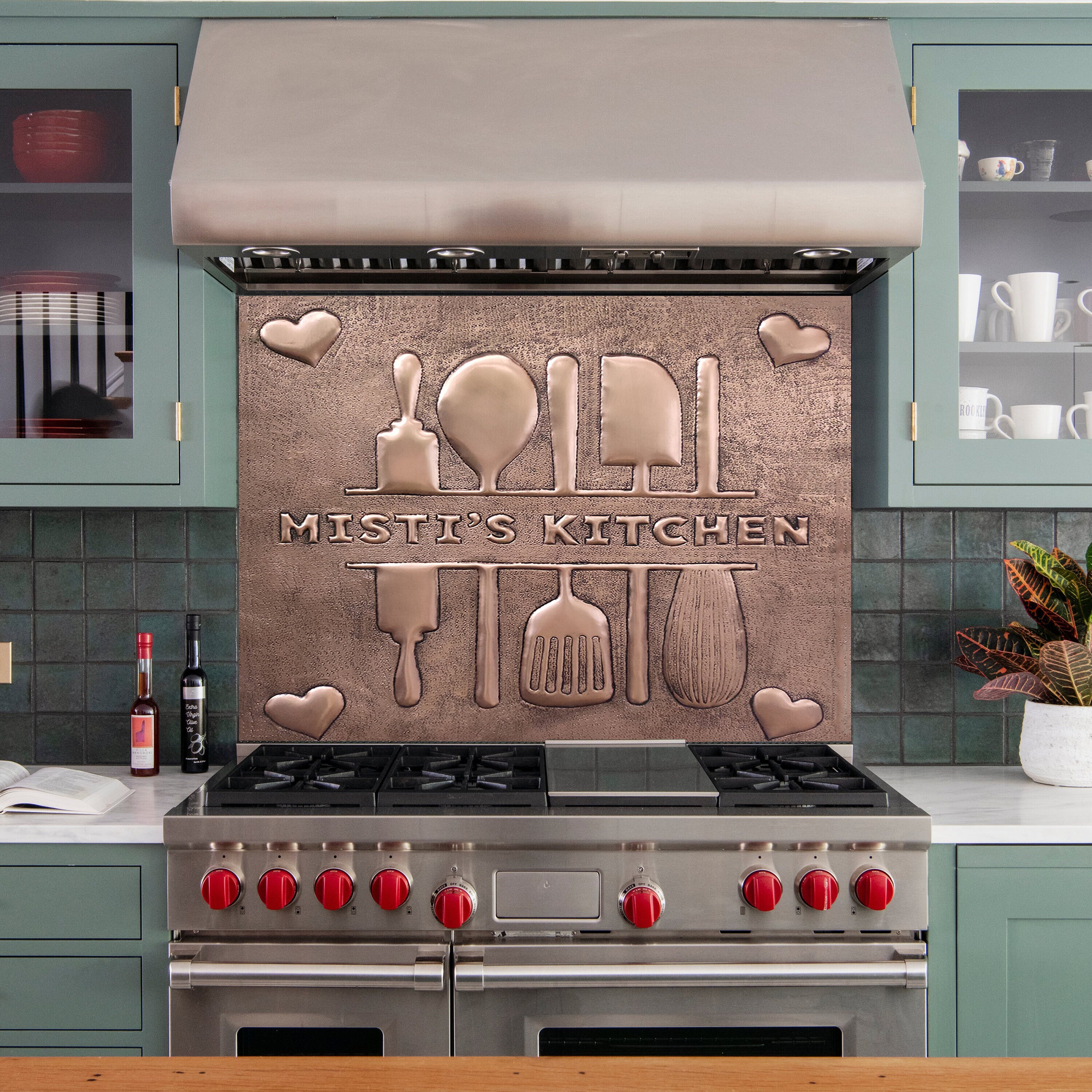Currents Stainless Steel Kitchen Backsplash 24 x 30 - Beautiful, all  stainless steel range backsplash with an engraved Currents pattern.  Available