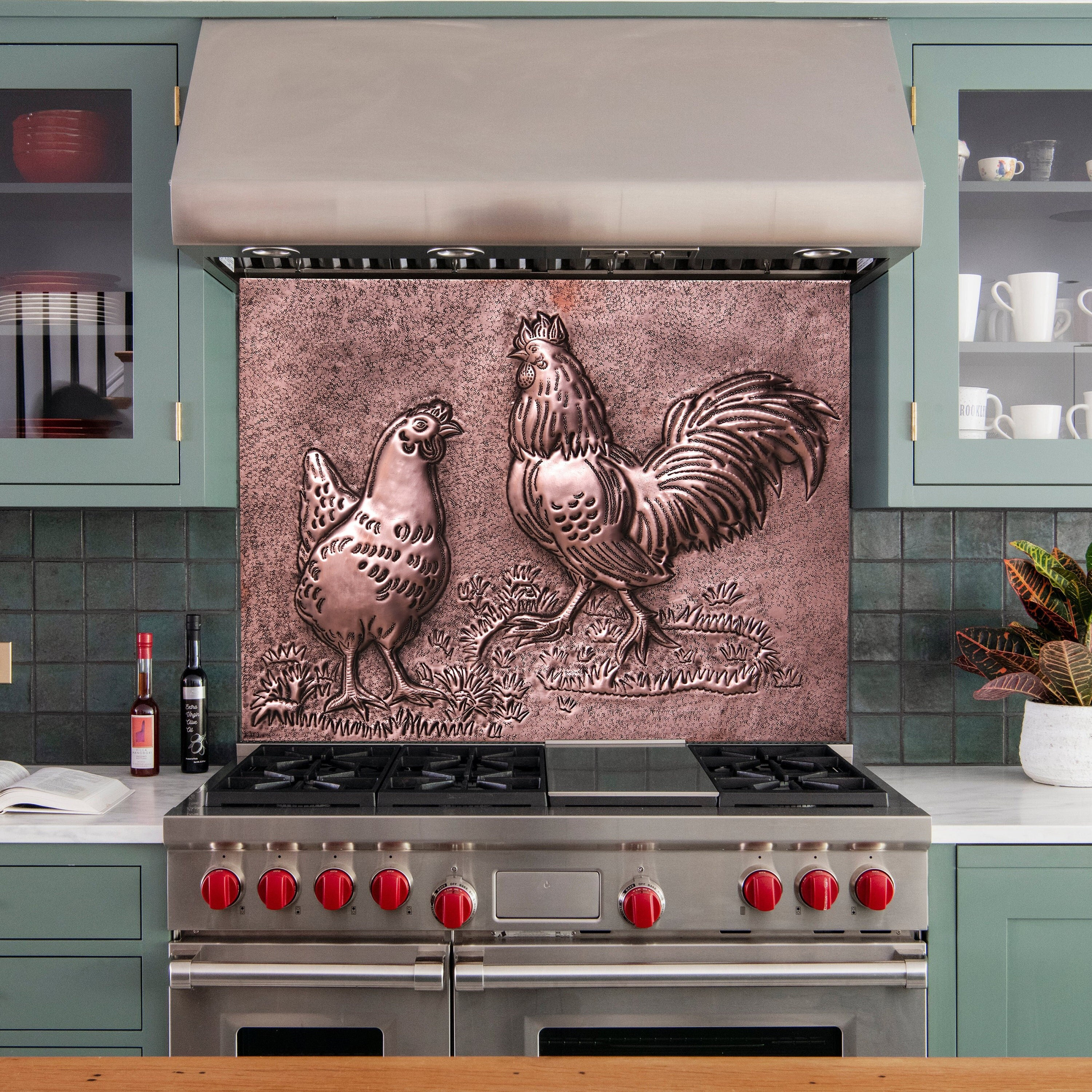 コパークラフト  鶏と子供 コパークラフト 鶏と子供