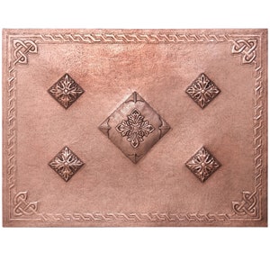 Handmade Copper Backsplash: Victorian Celtic Diamond Decor