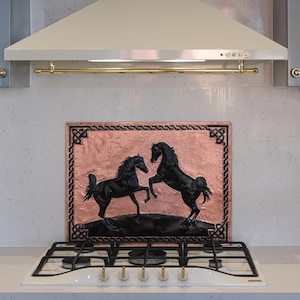 Hand-Hammered Copper Horse Wall Art: Rustic Equestrian Decor
