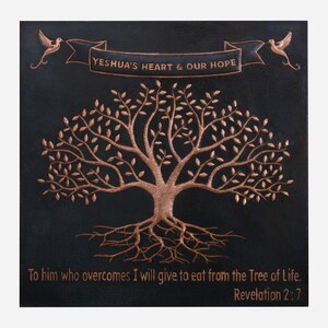 Copper Bible Verse Plaque With Script, Custom Religious Sign ...