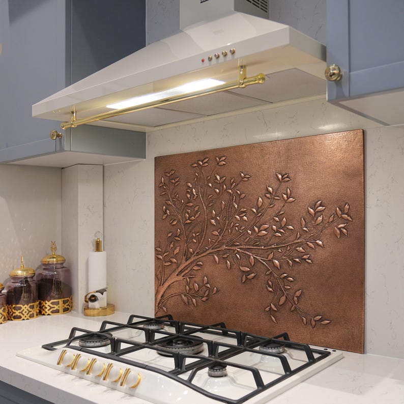 Natuross Copper Stove Backsplash – Tree Branches - Etsy