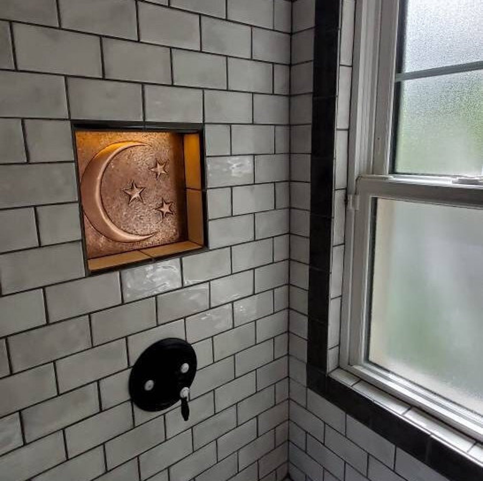 Moon and Stars Copper Tile Metal Wall Decor Metal Tiles Etsy