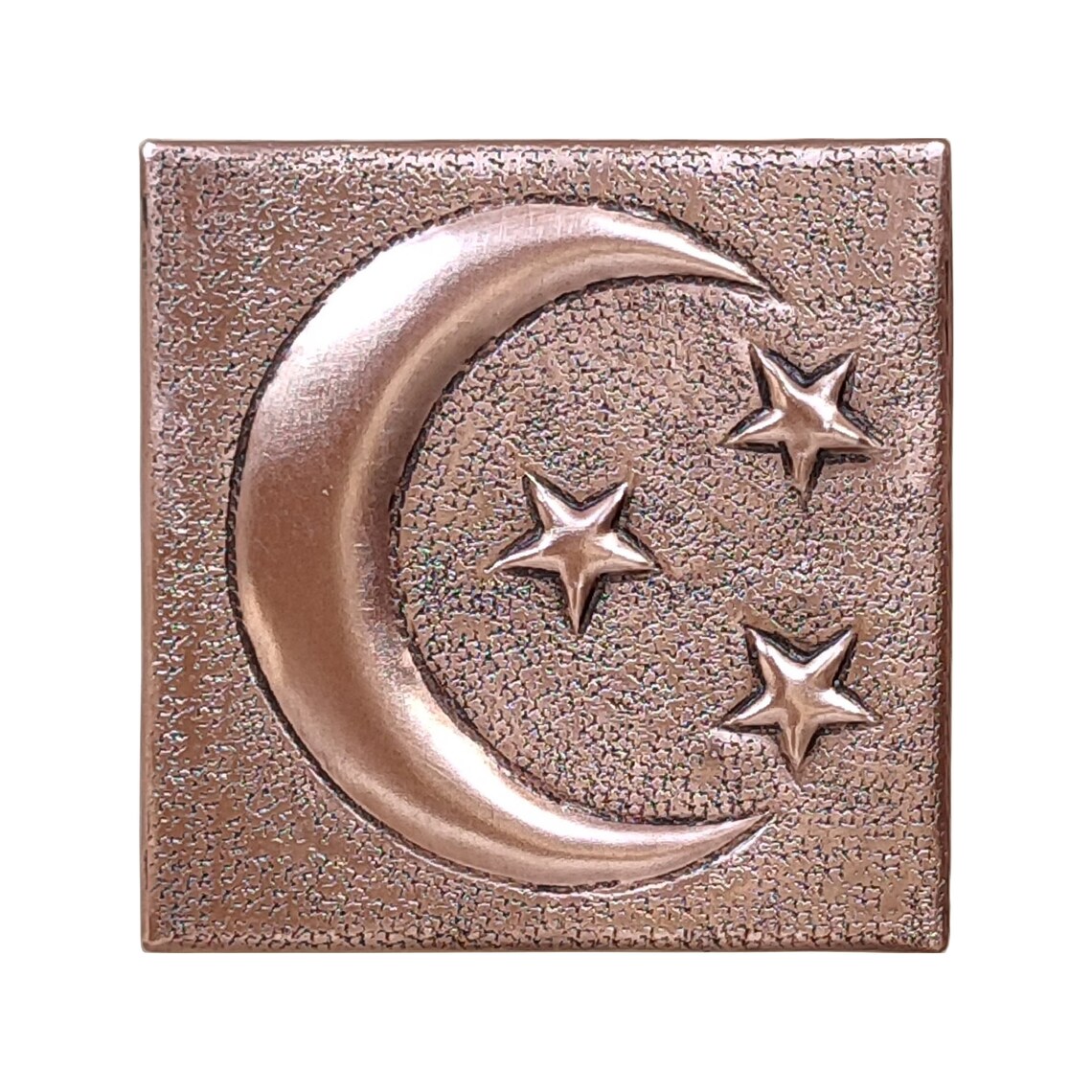 Moon and Stars Copper Tile Metal Wall Decor Metal Tiles Etsy