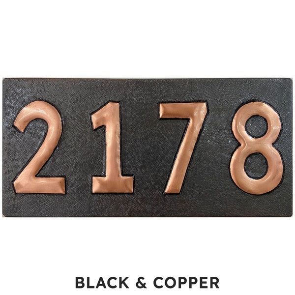 Address Plaque, Copper Number Sign, Handmade Copper Numbers, Door Address Sign, Metal House Number Plaque, Copper Wall Decor