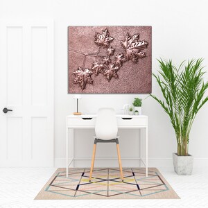 Maple Tree Branches Kitchen Backsplash, Handmade Art Tile for Kitchens, Decorative Copper Panel for Stove Behind image 6