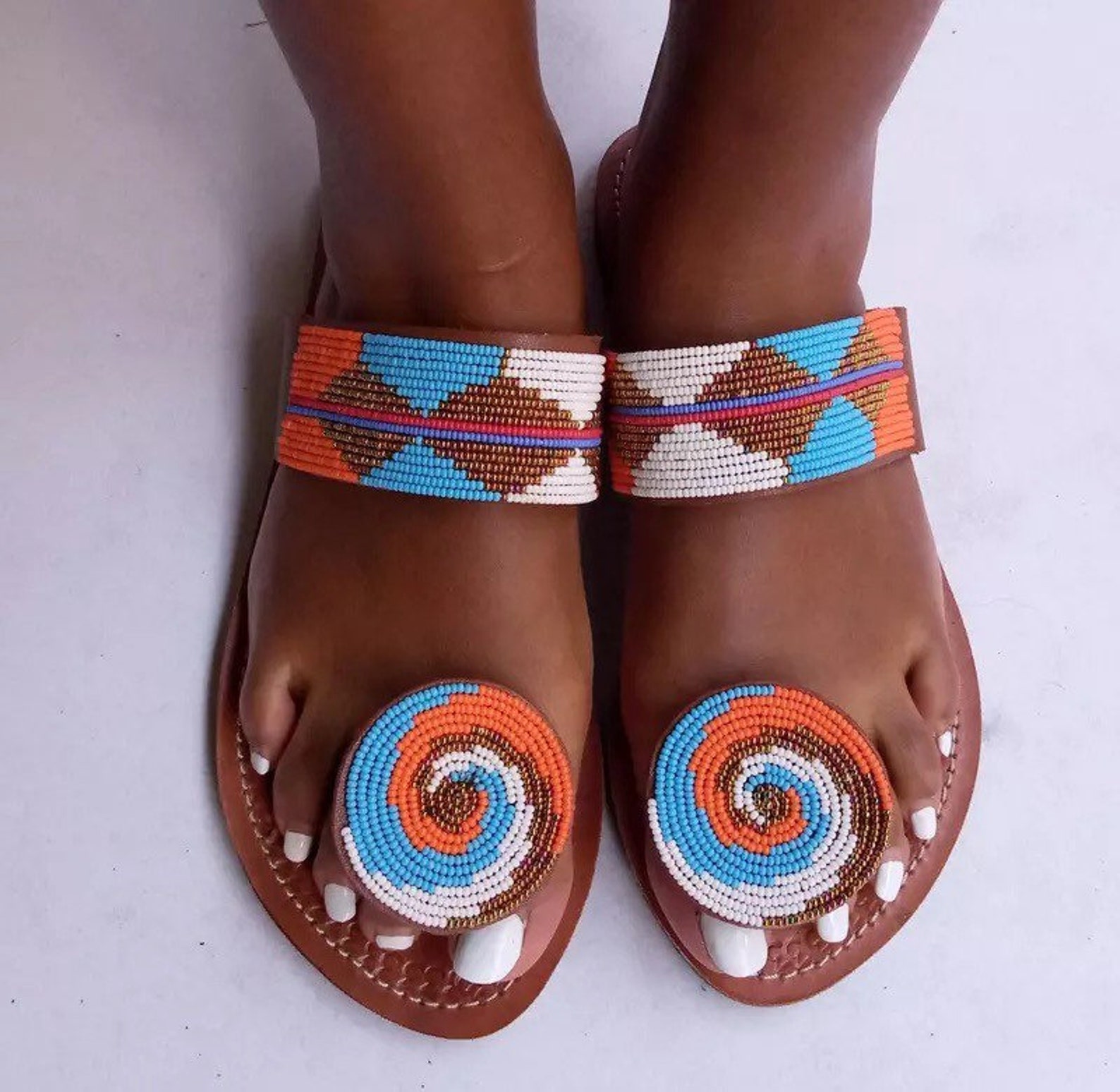 maasai beaded sandals