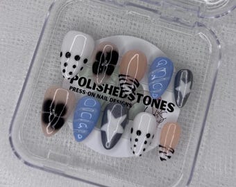 Uñas postizas hechas a mano - Talla pequeña (It Girl)