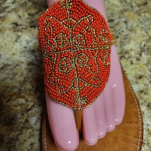 Handmade vèvè sandals