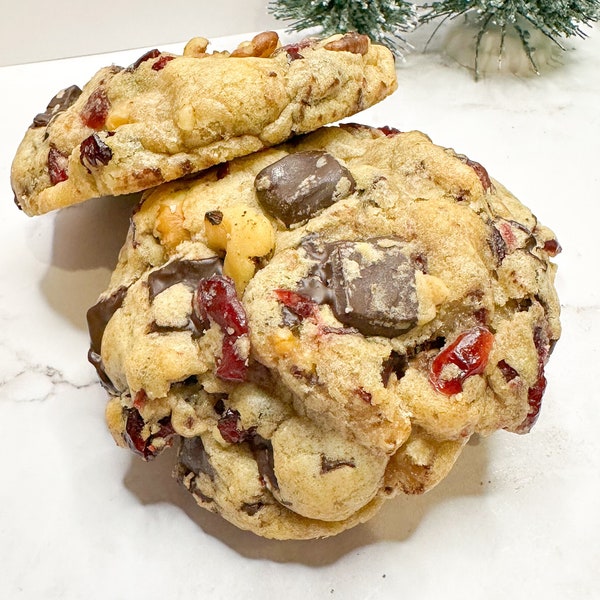 The Nutcracker Cookie Recipe - Dark Chocolate Cranberry Cookie - Christmas Cookie Recipe