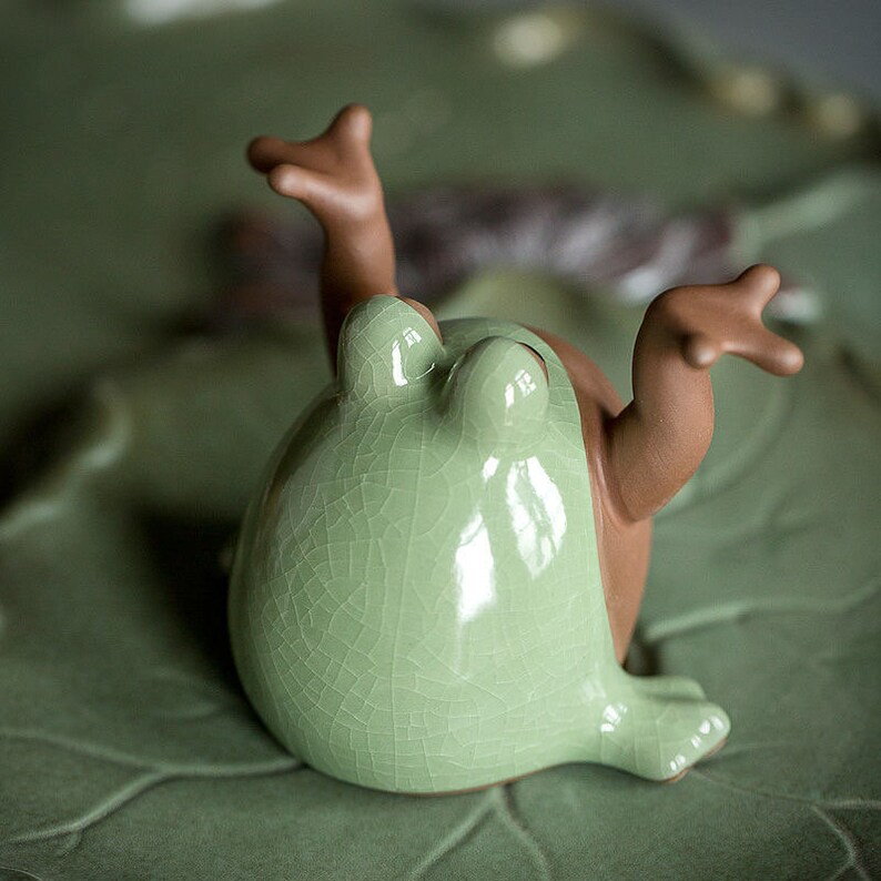 Embersceramic Ceramic Tea Pets Lovely Frog Tea Play Crafts for Etsy