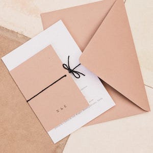 Partecipazione ECHO • Wedding stationery / Coordinato Nozze / Inviti di matrimonio • foglie / ecologico / riciclato / botanico / natura