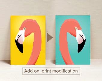 Add on: Print modifications - colour, bird direction, signature removal, special request