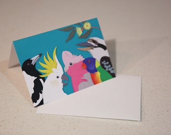 Australian Beaks Blank Greeting Card & Envelope