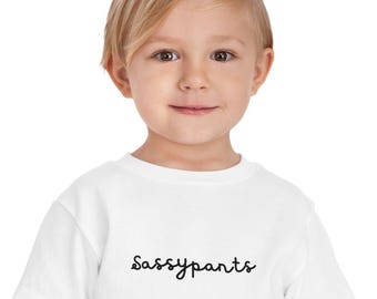 Sassypants Toddler T-Shirt- Cute toddler shirt, funny toddler shirt, sassy toddler shirt, gift for toddler, gift for toddler mom, kid tee