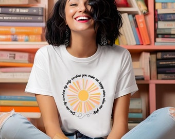 You Are My Sunshine T-Shirt- Unisex Jersey Short Sleeve Tee, 16 colors, Bella Canvas, Sunny tee, Sunshine tee, Happy tee, Gift for her tee