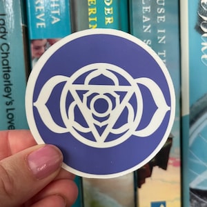 Third Eye Chakra Sticker- aesthetic, weatherproof sticker for your laptop, kindle, water bottle, journal; yoga, yogi gift, meditation, care