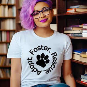 Dog Rescue Cat Rescue T-Shirt- Unisex Jersey Short Sleeve Tee, 16 colors, Bella Canvas, Dog lover tee, cat lover tee, animal shelter tee