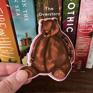 Teddy Bear Sticker- aesthetic, weatherproof sticker for laptop, kindle, water bottle, journal; ikea bear, selfcare, positivity, self love