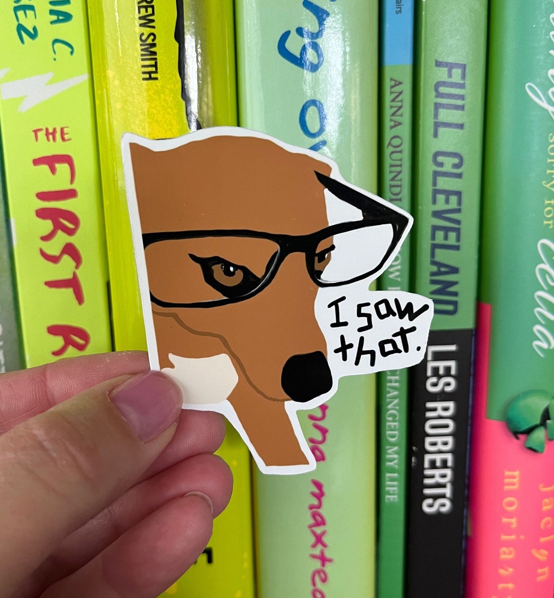 Dog Lover Sticker- Dog Wearing Glasses- Aesthetic, Weatherproof Sticker ...