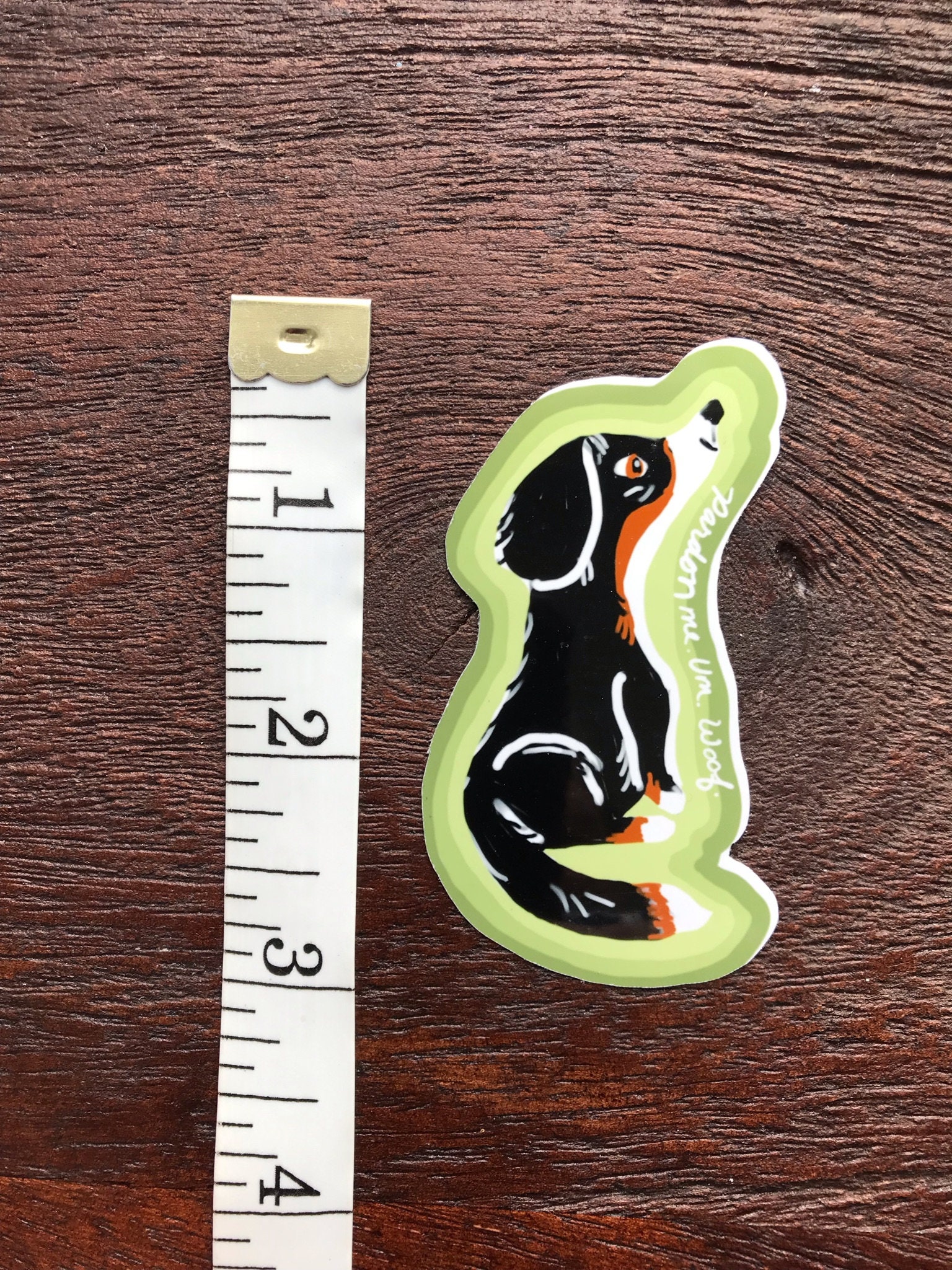 Dog Sticker- Weatherproof Sticker for Laptop, Kindle, Water Bottle ...