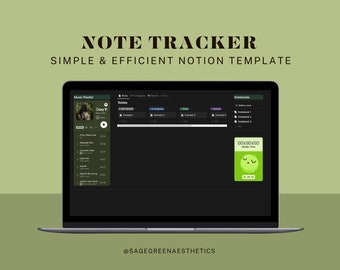 Notion Note Tracker Template