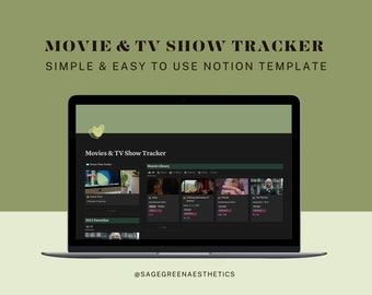 Notion Movie and TV Show Tracker