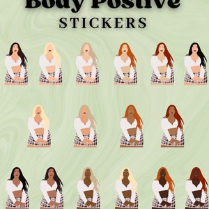 Body Positive Digital Stickers | Use for Goodnotes, Notability ...