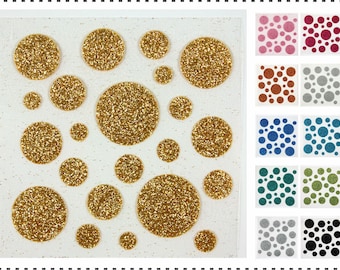 Puntos de purpurina para planchar 22 piezas puntos confeti