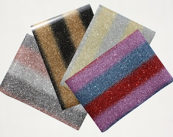 Diamant Glitter Textilfolie Rainbow A4 Plotten Transferfolie Glitzer Bügelfolie