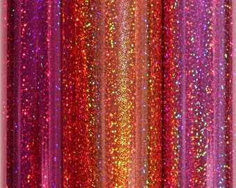Plotterfolie für Textilien Holographic 20 x 30 cm A4 Plotten Textilfolie zum aufbügeln Bügelfolie Hologramm verschieden Farben