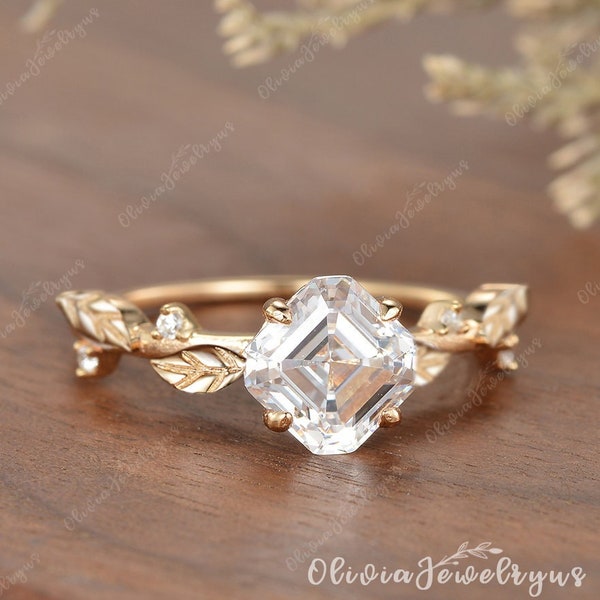 Vine Engagement Ring Etsy