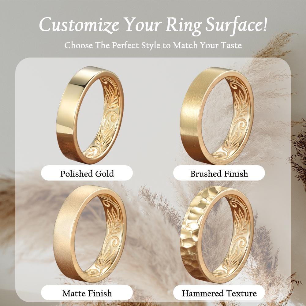 2pcs Couple Rings Set Leaf Branch Mens Wedding Band Moissanite Ring ...