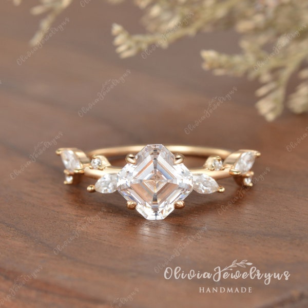 Vine Engagement Ring Etsy