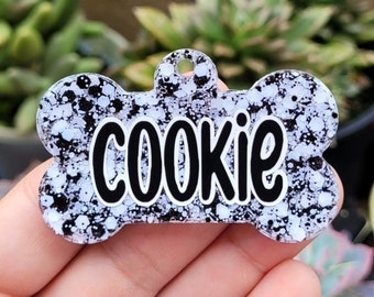 Cookie Pet Tag,Resin Pet Tag,Dog Tag,Personalized