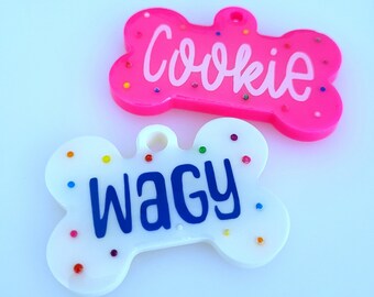 Cookie Pet Tag,Resin Pet Tag,DogTag,Personalized