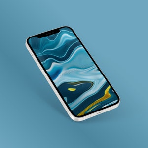 4K Aqua Marble Smartphone Wallpaper, iPhone Wallpaper, Android Wallpaper, Phone Background, Cell Phone Wallpaper, Phone Lockscreen
