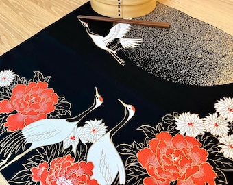 Crane Furoshiki Wrapping Cloth | 50×50cm Japanese Gift Wrap & Fabric Art