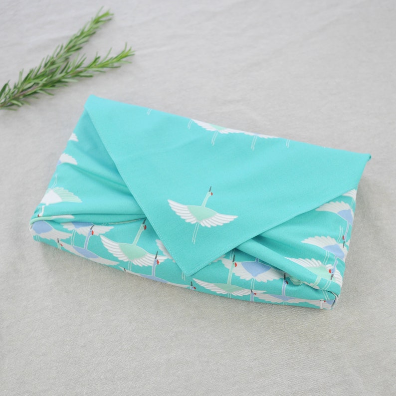 50 x 50 cm, Crane Furoshiki, Japanese Gift Wrapping Cloth, Reusable Gift Wrapping, Japanese Gift, HanaBee image 2