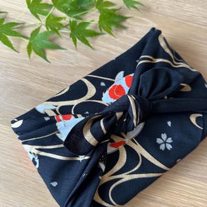 50 x 50cm, Koi fish Furoshiki, Furoshiki Cloth, Gift Wrapping, Japanese Gifts, Cloth wrapping, Fabric Art, HanaBee