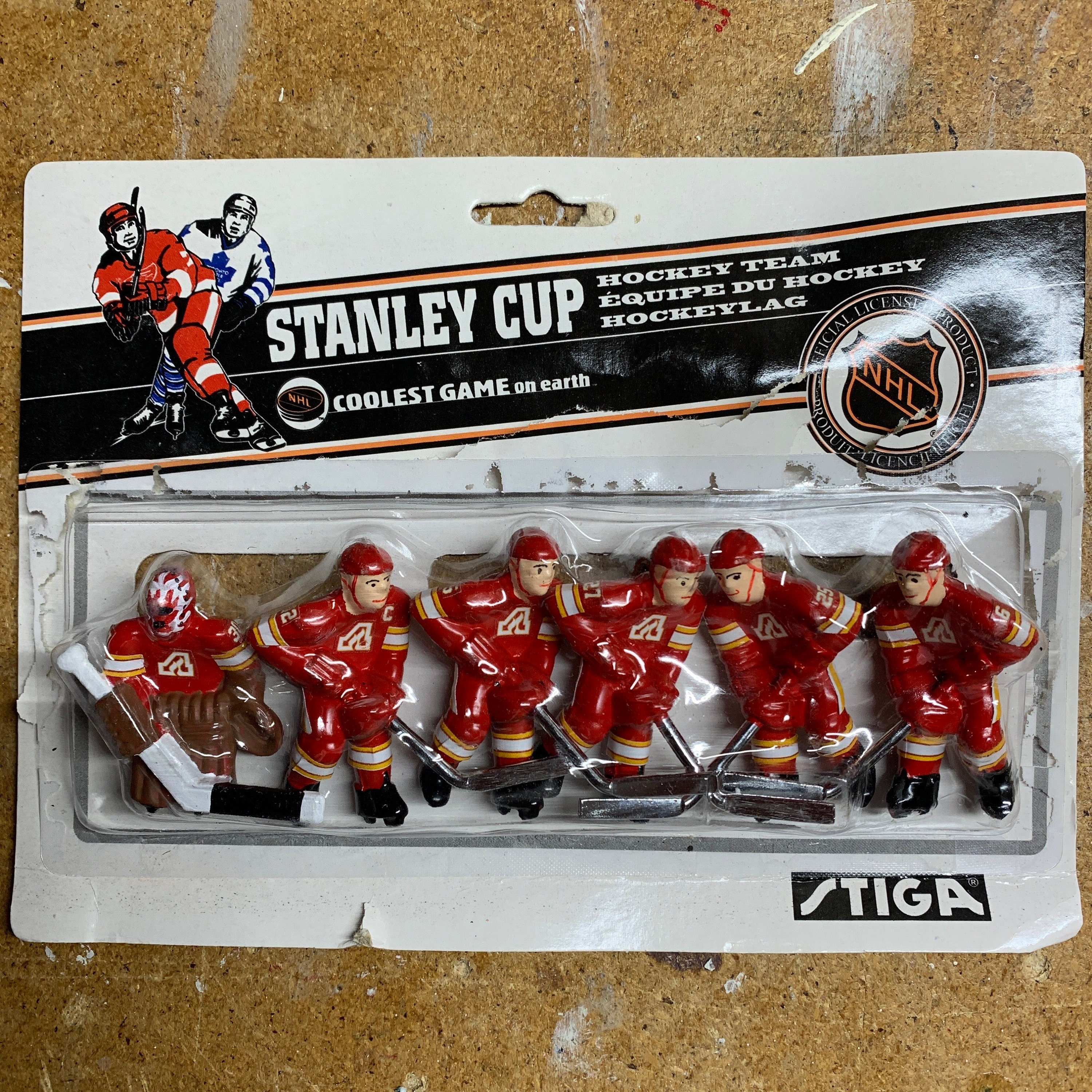 Stiga NHL Detroit Red Wings Table Top Hockey Game Players Team Pack