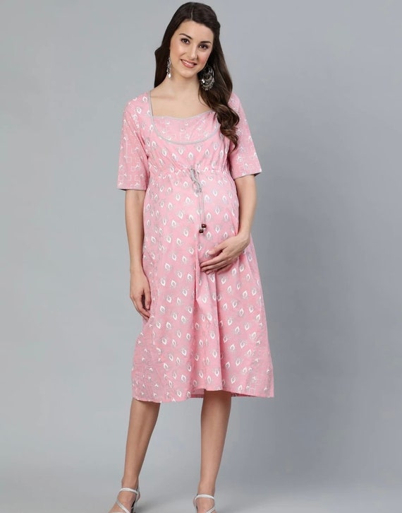 Buy ZELENA Zipless Maternity Feeding Dress | Feeding Dresses for Women | Nursing  Dresses for Women | Pregnancy Dresses for Women | Maternity Dresses for  Women without Zip | Mother Dresses | 100% Cotton at Amazon.in
