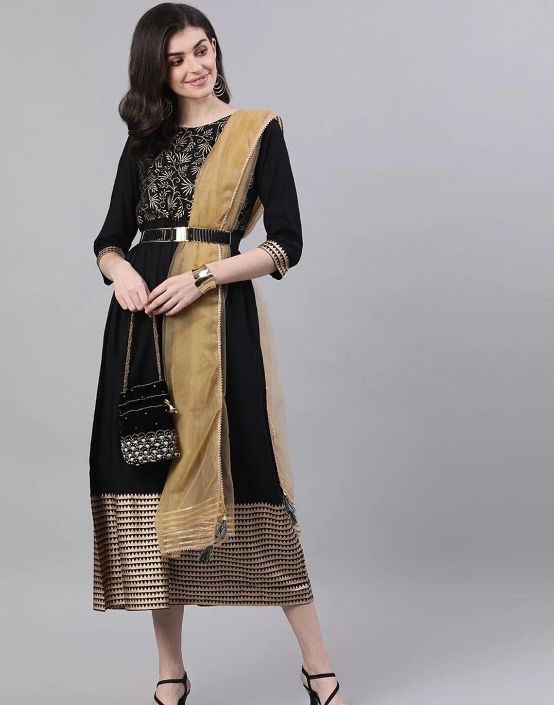 maxi with dupatta