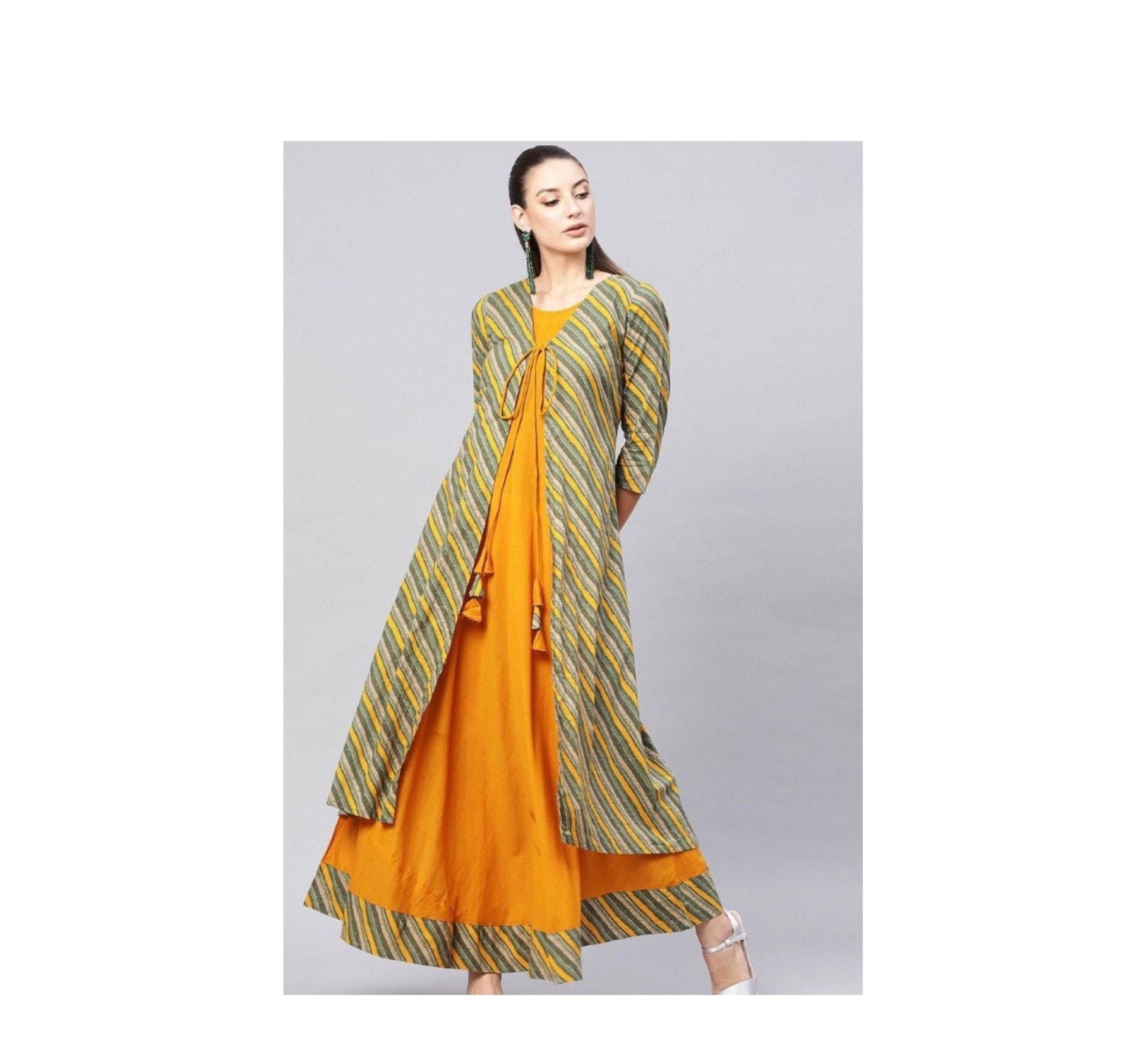 Golden jacket shop for kurti