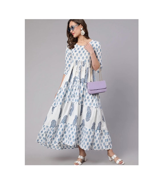 rayon beach dress Flare Sleeve Hawaiian Rayon Dress