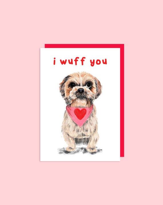 Dog card for mothers day// Card from the dog, Dog anniversary card, Dog dad card, Card from pets