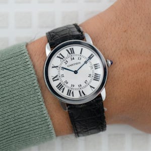 Cartier Ronde Louis Cartier Ref. W6700255 Watch - Ships from USA - Free Shipping | Minimalist & Luxury Design | Perfect Gift for Her