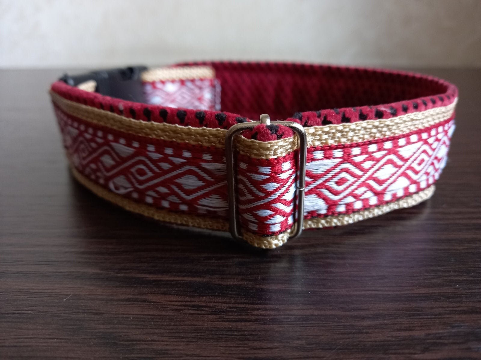 Verstellbare Halsband Hund rot Hundehalsband gepolstert helle Etsy