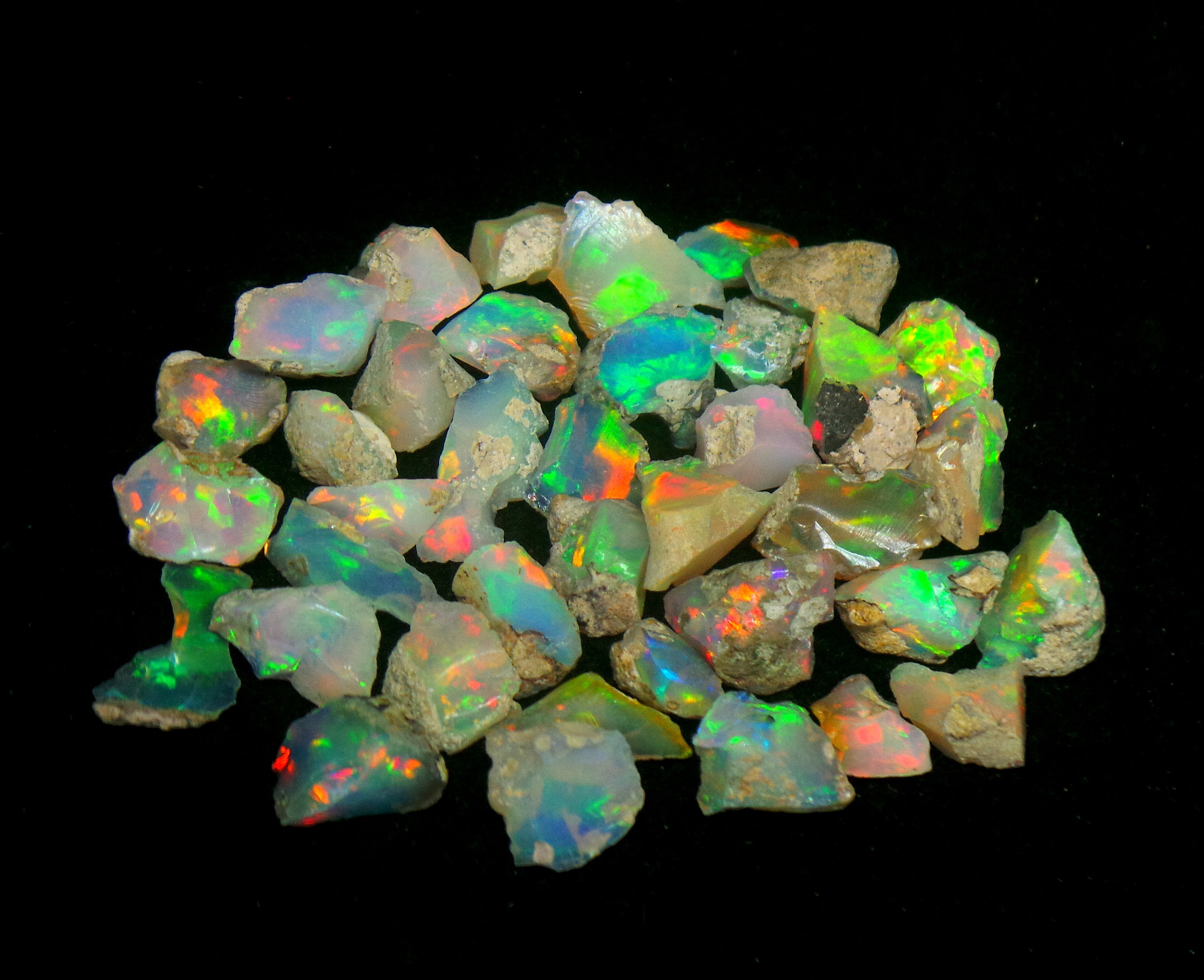 Ethiopian Opal Raw Gemstone Welo Opal Rough Natural Etsy
