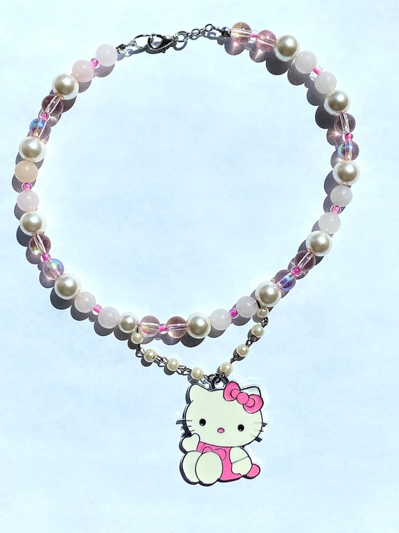Hello Kitty Pearl Choker - Etsy